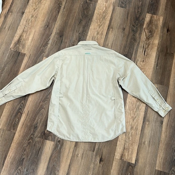 ExOfficio Buzz off shirt light tan long sleeve button up shirt size medium - Picture 10 of 16